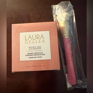 Laura Geller Double Take Foundation with Pink Brush